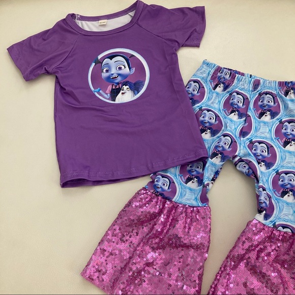 Vampirina sparkly sequin pants top outfit - Picture 6 of 8